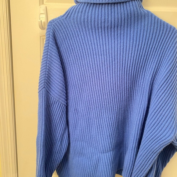 Reiss Blue Wool Knit Sweater - Picture 3 of 3